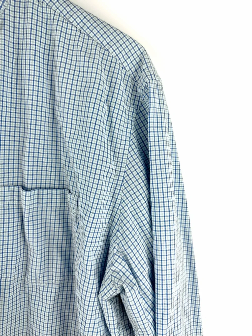 J. Crew Men’s Plaid Classic Blue Button Up XL